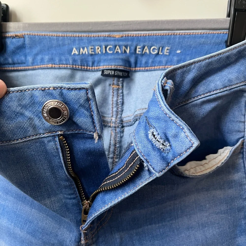 American Eagle Outfitters Light Blue Skinny Jeggings Jeans - Picture 6 of 9